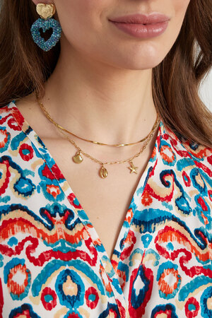 Sea side charm necklace - gold h5 Picture3